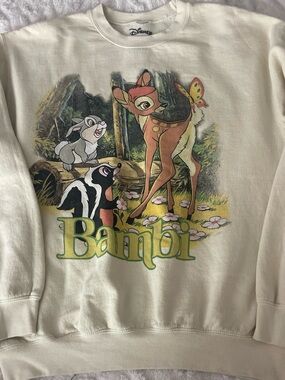 Disney Cream Branded Pullover with Printed Tag